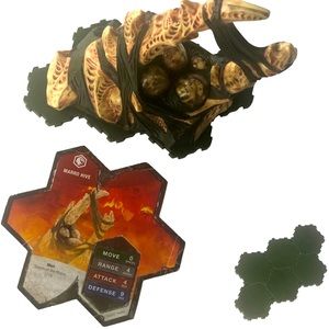 Heroscape Terrain - Marro Hive - With Card- 6 Hex Base - Swarm Of The Marro SOTM